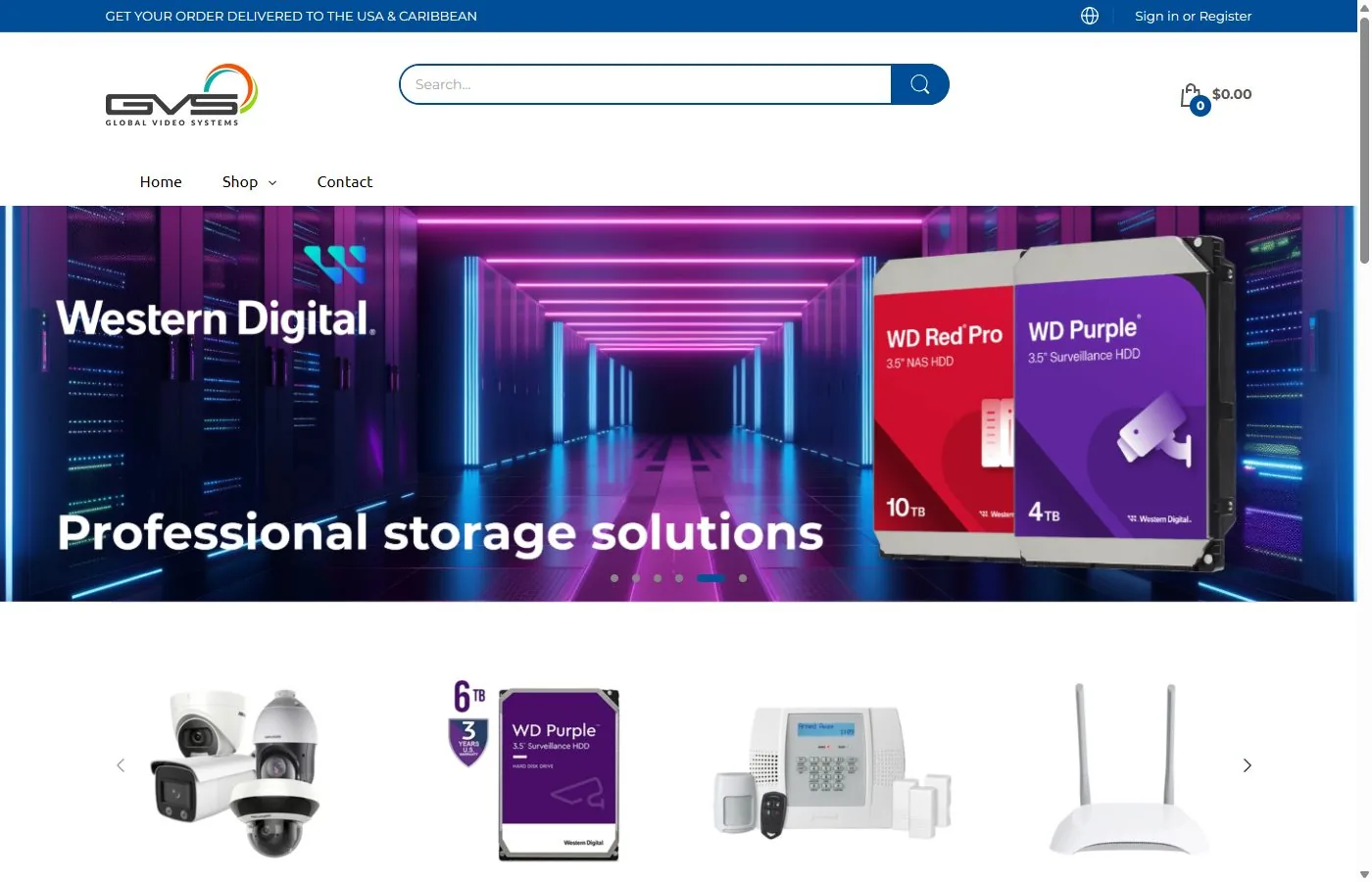 Captura de la web de GVS